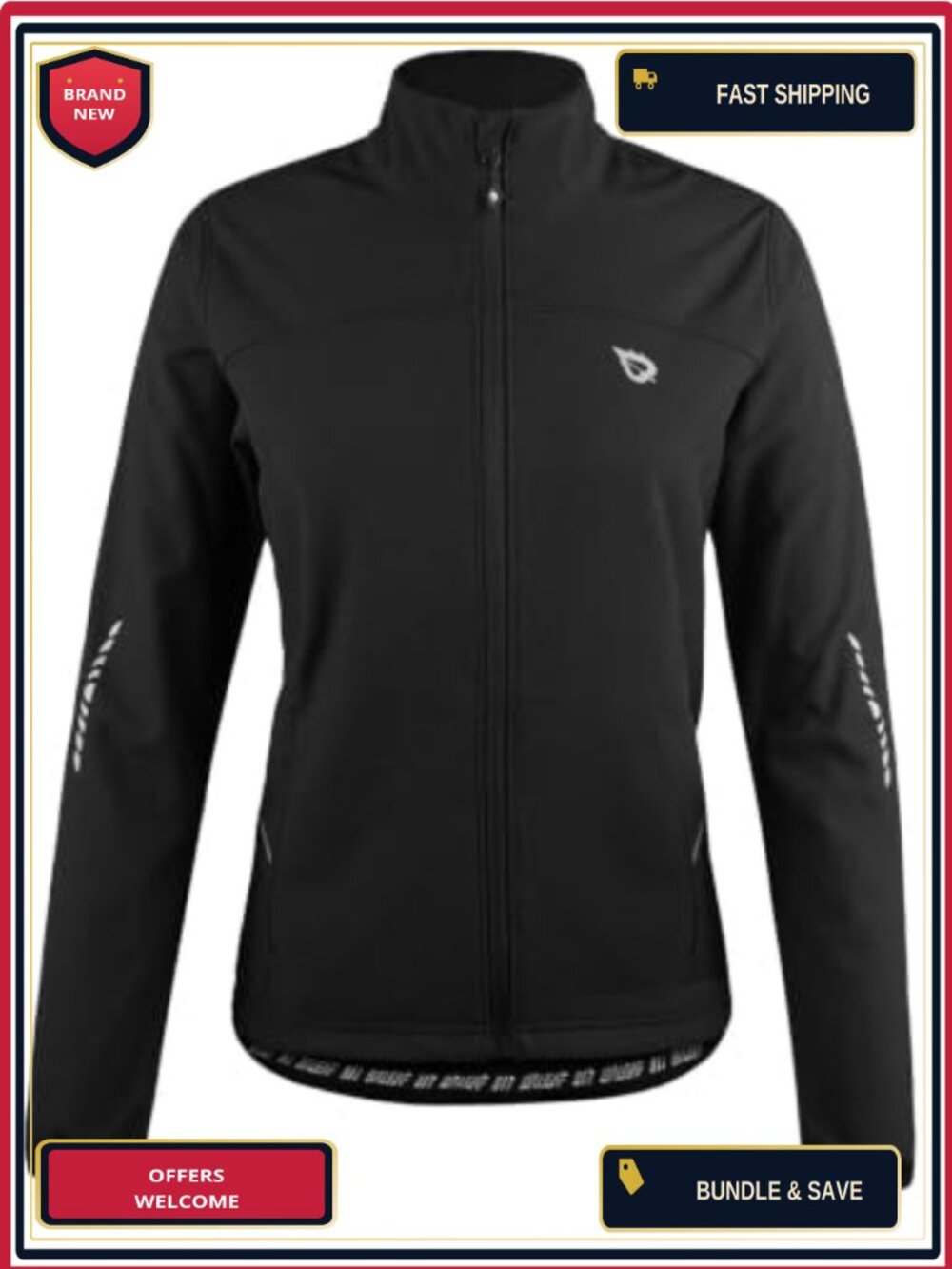Women's Winter Cycling Jacket Windproof Thermal Running Gear